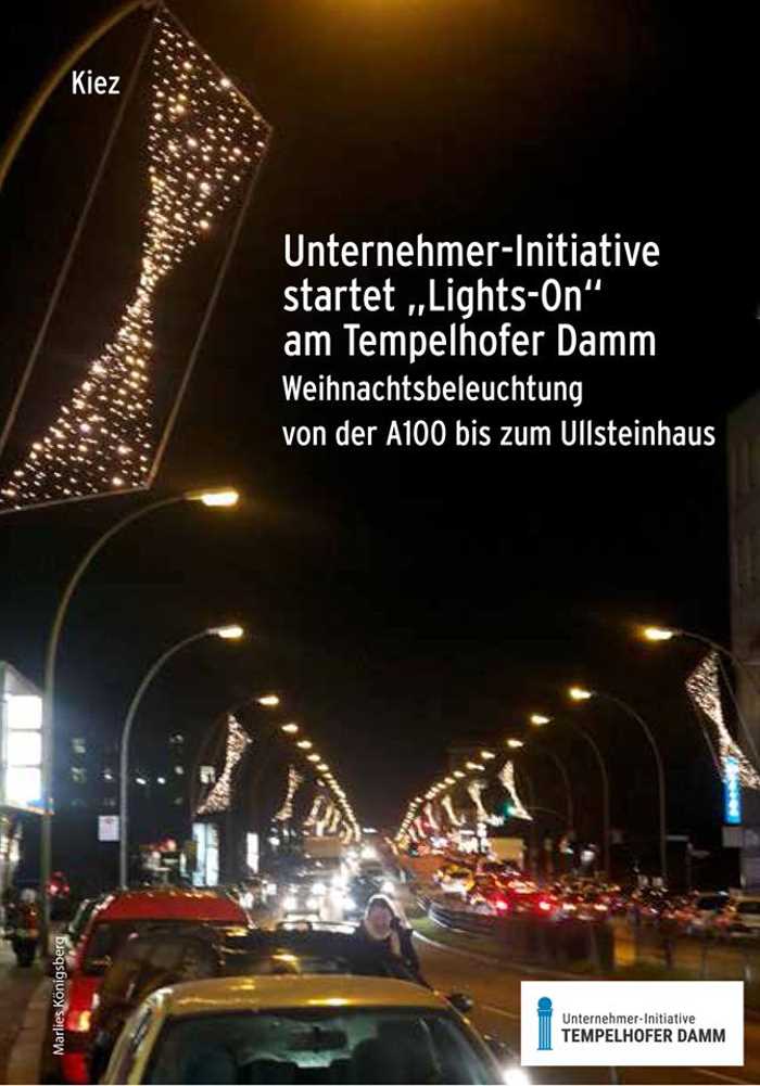 Tempelhofer Damm leuchtet Weihnachten 2017