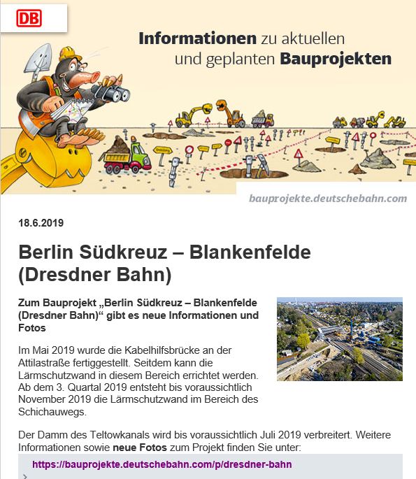 Bauinfo DB DresdnerBahn 18062019