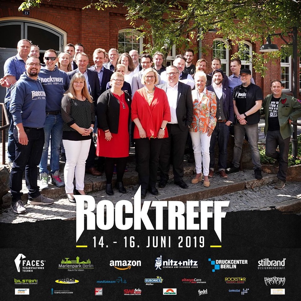 Plakat mit Foto Sponsorenfruestueck Rocktreff Spielfest 2019